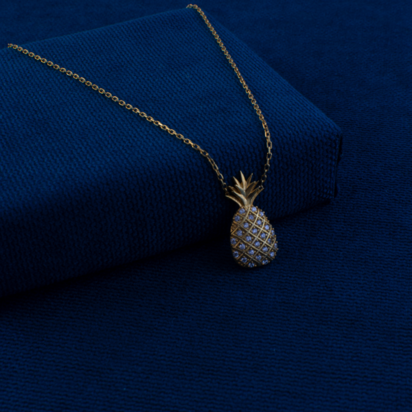 Ananas-TasarimliiAltin-Kolye