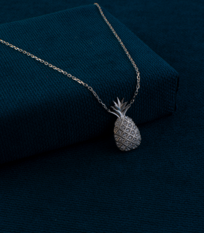 Ananas-TasarimliiGumussKolye