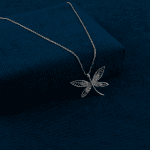 Kelebek-TasarimliiGumussKolye