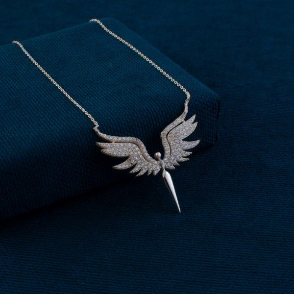 Melek-TasarimliiGumussKolye