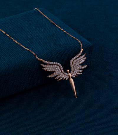 Melek-TasarimliiRose-Altin-Kolye