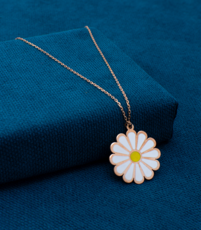 Papatya-TasarimliiRose-Altin-Kolye