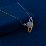 Saturn-TasarimliiAltin-Kolye