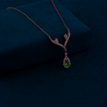 Yesil-TasliiRose-Altin-Kolye