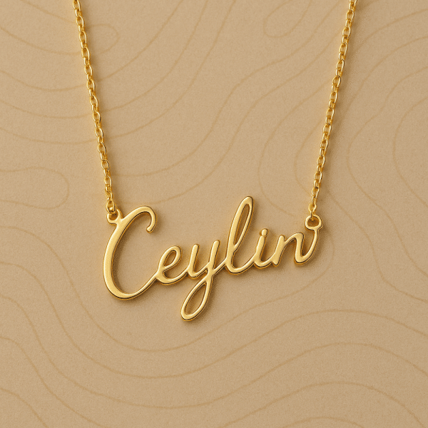 Alya 14 Ayar Altın Kaplama Gümüş Kolye