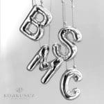 Gümüş Harfli Balon Kolye