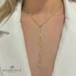 Lumière 18 Ayar Altın Kaplama İsimli Kolye