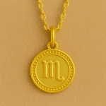 Akrep Burcu 18 Ayar Altın Kaplama Gümüş Kolye