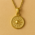 Aurora Güneş Madalyon Kolye