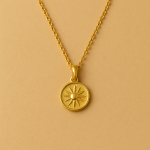 Aurora Güneş Madalyon Kolye - Görsel 2