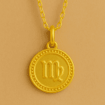 Başak Burcu 18 Ayar Altın Kaplama Gümüş Kolye