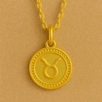 Boğa Burcu 18 Ayar Altın Kaplama Gümüş Kolye
