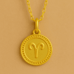 Koç Burcu 18 Ayar Altın Kaplama Gümüş Kolye