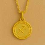 Yay Burcu 18 Ayar Altın Kaplama Gümüş Kolye